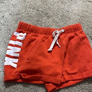 PINK Victoria's Secret Bright Orange Shorts